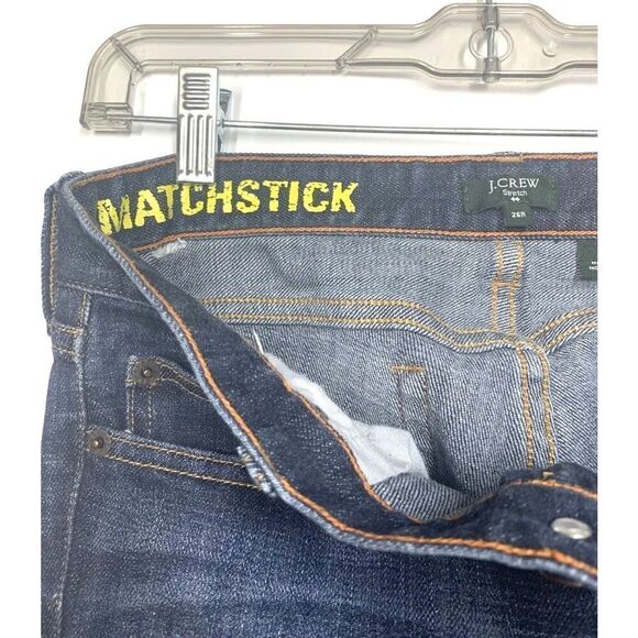 J. Crew Matchstick Straight Leg Jeans Mid Rise Cotton Medium Wash Women Size 26 - Picture 5 of 5